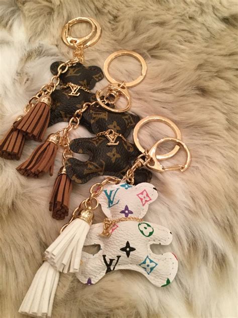 louis vuitton teddy bear key chain